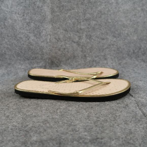 Sandals Casual Womens Shoes Size 6 Flip Flops Slip On Flats Woven Lightweight - Picture 1 of 7